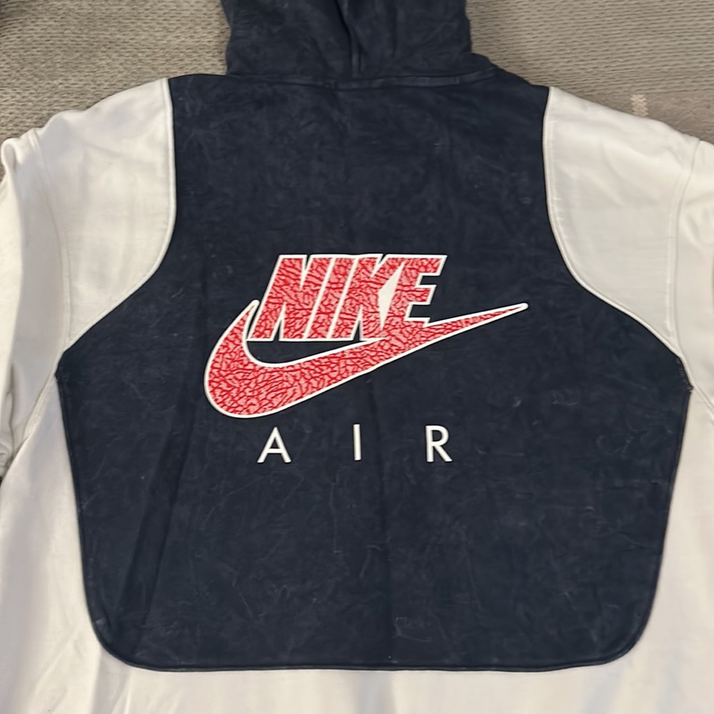 Nike white and blue men’s hoodie. - Picture 4 of 6